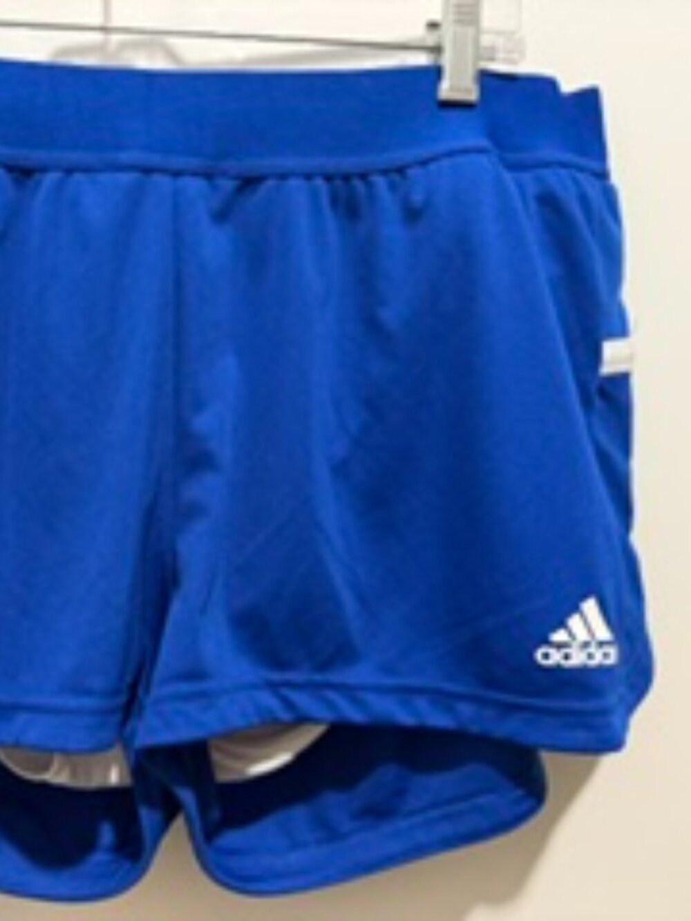Adidas Blue Athletic Shorts – Size XL – Lightweight – Built‑In Liner
